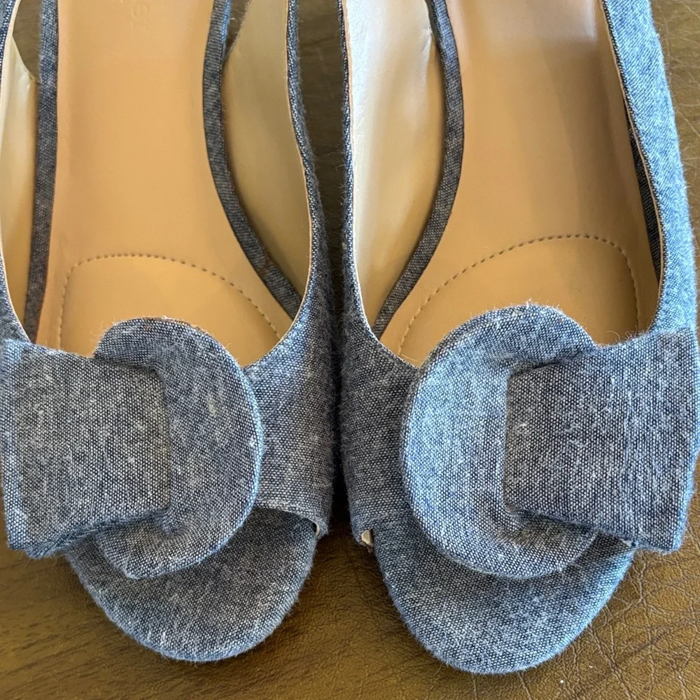 Naturalizer Women's Denim Blue Slingback Shoes - Picture 2 of 7
